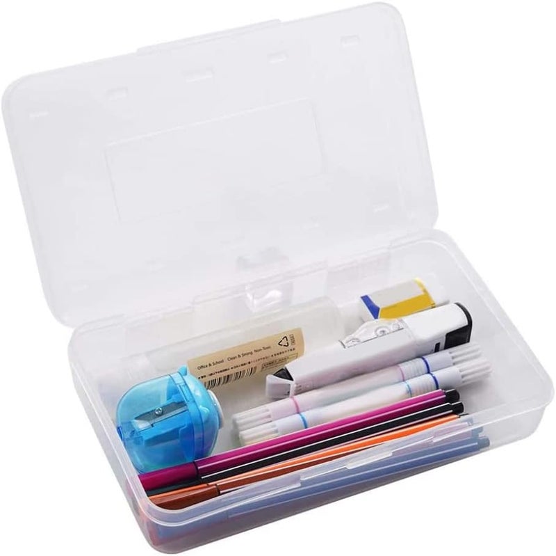 woobles Pencil Box, Pencil Pouch, Large Capacity Pencil Box, Clear Multi Purpose Pencil Box, Durable Plastic Pencil Box - Image 4